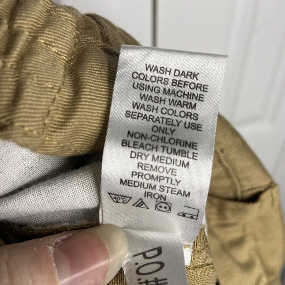 NWOT King Size Mens Size 46 Tall Cargo Shorts Tan Cotton Pockets Big & Tall - Picture 6 of 9